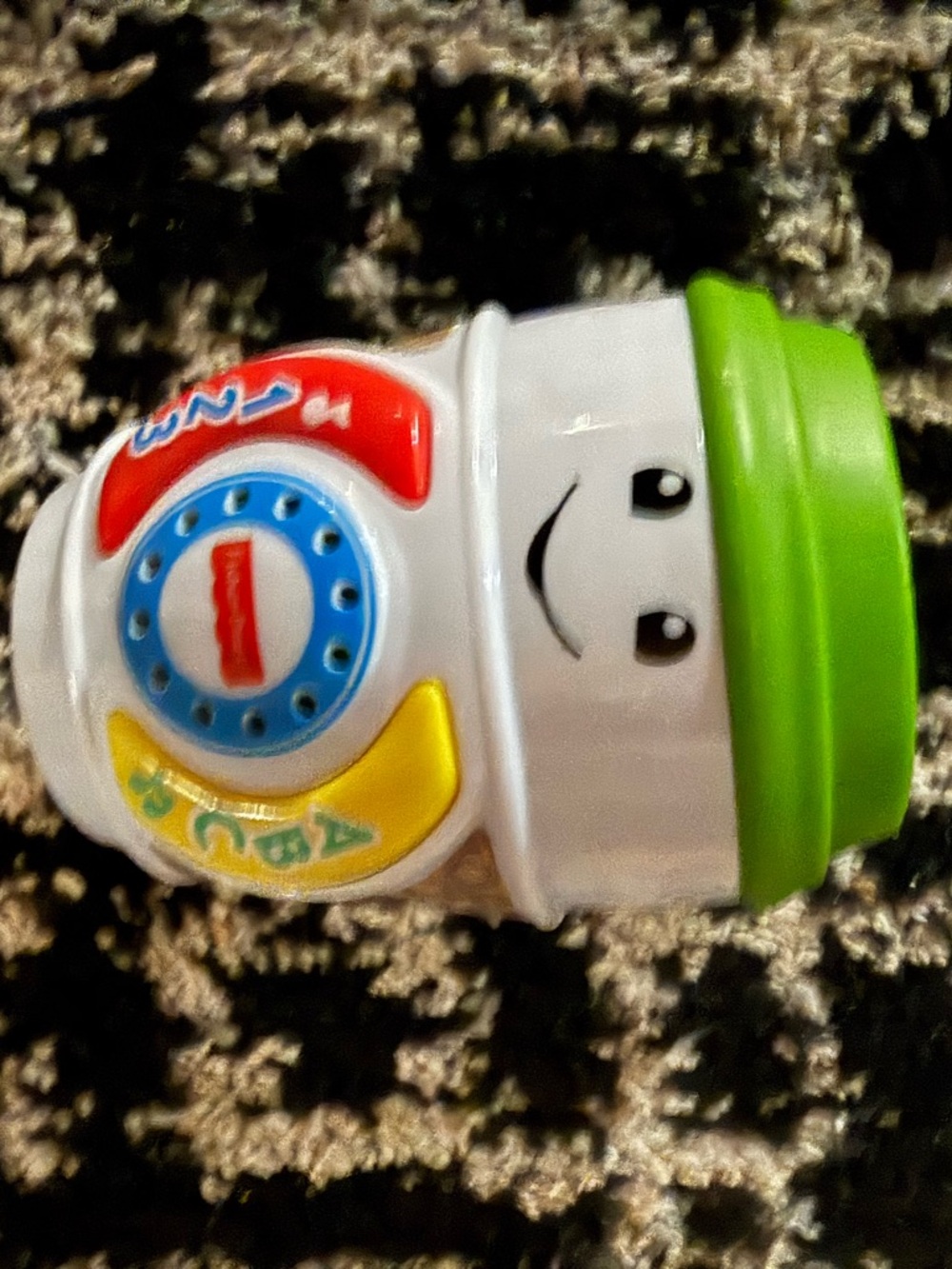 Smiling Stacking Toy Cup in White and Green - Kids Toys